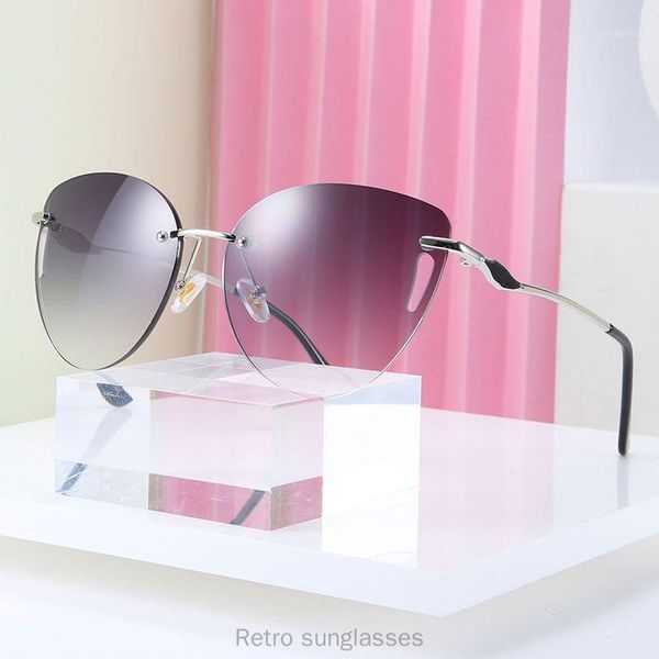 blue rimless sunglasses women retro summer uv400 frameless cat sun glasses female black brown 2020 summer fml1, White;black
blue rimless sunglasses women retro summer uv400 frameless cat sun glasses female black brown 2020 summer fml1, White;black