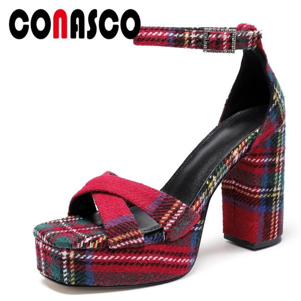 conasco gingham summer women ankle-wrap sandals fashion super high heels cross-tied platforms pumps wedding party shoes woman, Black
conasco gingham summer women ankle-wrap sandals fashion super high heels cross-tied platforms pumps wedding party shoes woman, Black