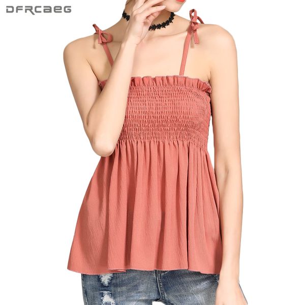 off shoulder crop pleated strapless halter summer tank women ruffles big swing camisole femme elastic stretch camisas y200701, White
off shoulder crop pleated strapless halter summer tank women ruffles big swing camisole femme elastic stretch camisas y200701, White