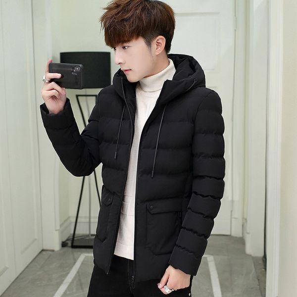 new winter thi cotton padded jaet for men, Black