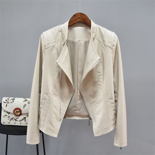 new women leather jacket spring autumn clothing slim motorcycle pu leather jacket female short zipper fashion coat 2030 201020, Black
new women leather jacket spring autumn clothing slim motorcycle pu leather jacket female short zipper fashion coat 2030 201020, Black