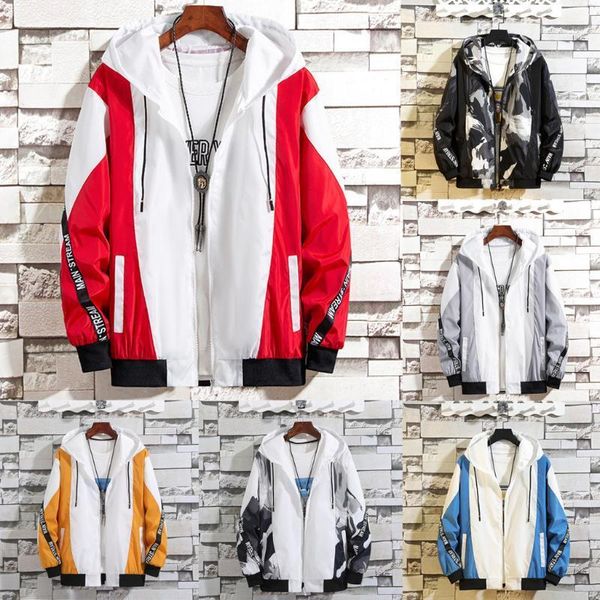 men's jackets men thin hoodies streetwear casual fashion color collision zipper hoodie jacket outdoor male clothes, Black;brown
men's jackets men thin hoodies streetwear casual fashion color collision zipper hoodie jacket outdoor male clothes, Black;brown