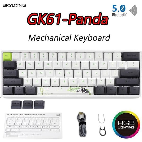 gk61 mini portable panda gaming mechanical keyboard wireless bluetooth gamer keyboard with mix rgb backlight gateron switch axis
gk61 mini portable panda gaming mechanical keyboard wireless bluetooth gamer keyboard with mix rgb backlight gateron switch axis