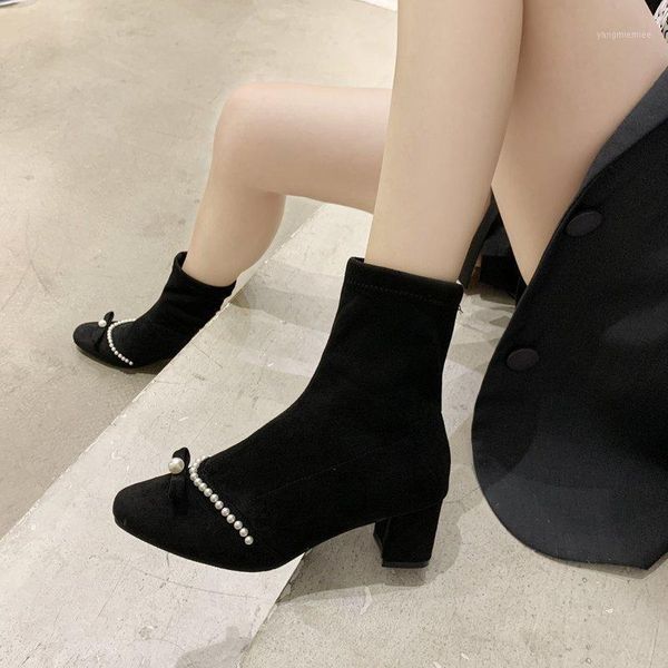 winter boots lady women shoes autumn luxury designer round toe boots-women 2020 stockings fashion rubber low mid calf1, Black
winter boots lady women shoes autumn luxury designer round toe boots-women 2020 stockings fashion rubber low mid calf1, Black