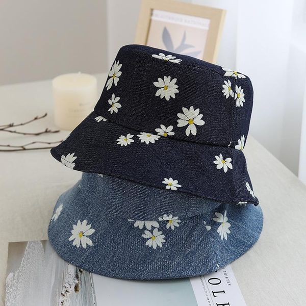 wide brim hats japanese chic casual printed daisy cowboy fisherman hat female summer tide outdoor sunshade sun protection bucket, Blue;gray
wide brim hats japanese chic casual printed daisy cowboy fisherman hat female summer tide outdoor sunshade sun protection bucket, Blue;gray