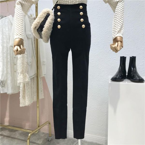 fashionable double-row black pants women slim-fit 2020 spring pencil pants high waist trousers boots legins leginsy
fashionable double-row black pants women slim-fit 2020 spring pencil pants high waist trousers boots legins leginsy