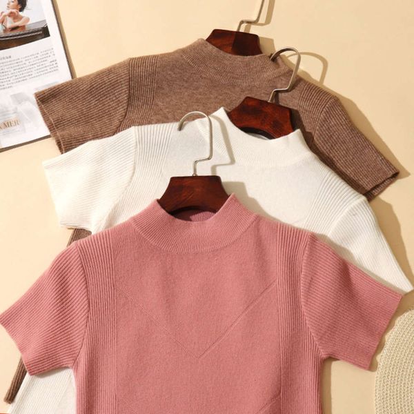 2020 new autumn and winter bottom coat women's short sleeve inside with versatile slim tight knit sweater outside, White
2020 new autumn and winter bottom coat women's short sleeve inside with versatile slim tight knit sweater outside, White