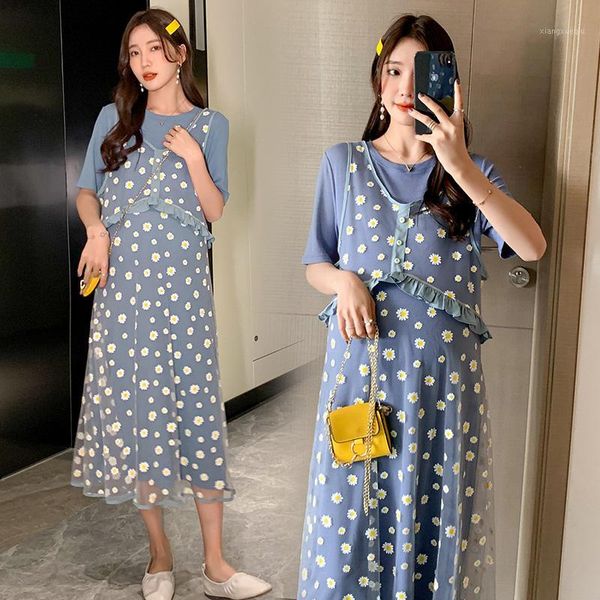 6160# maternity clothes summer o neck short sleeve easy matching loose stylish floral dress for pregnant women mom dress1, White
6160# maternity clothes summer o neck short sleeve easy matching loose stylish floral dress for pregnant women mom dress1, White