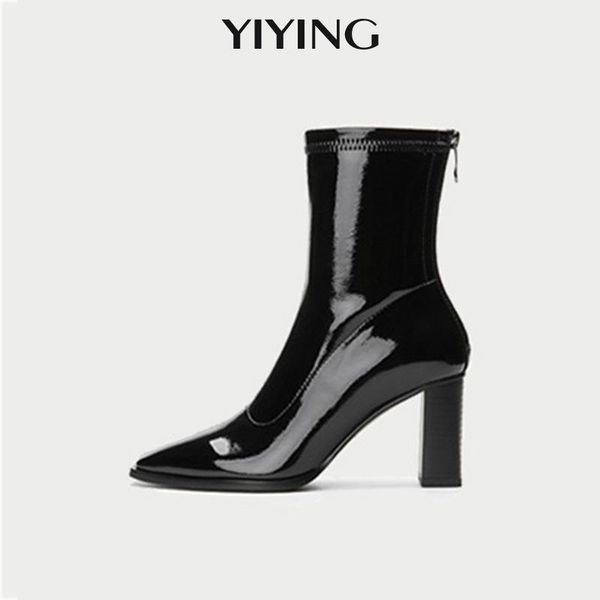 boots designer black patent leather 2021 fashion ankle for women square toe thick high heel slip on sock boot1
boots designer black patent leather 2021 fashion ankle for women square toe thick high heel slip on sock boot1
