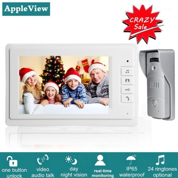 video door phone doorbell wired video intercom system 7-inch color monitor and 1200tvl hd camera with door unlock night vision1
video door phone doorbell wired video intercom system 7-inch color monitor and 1200tvl hd camera with door unlock night vision1
