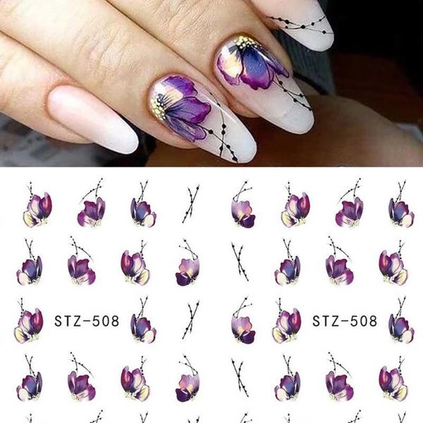 8sheets flower petal nail art water transfer decals stickers 3d design new diy nail decoration decals manicure tool, Black
8sheets flower petal nail art water transfer decals stickers 3d design new diy nail decoration decals manicure tool, Black