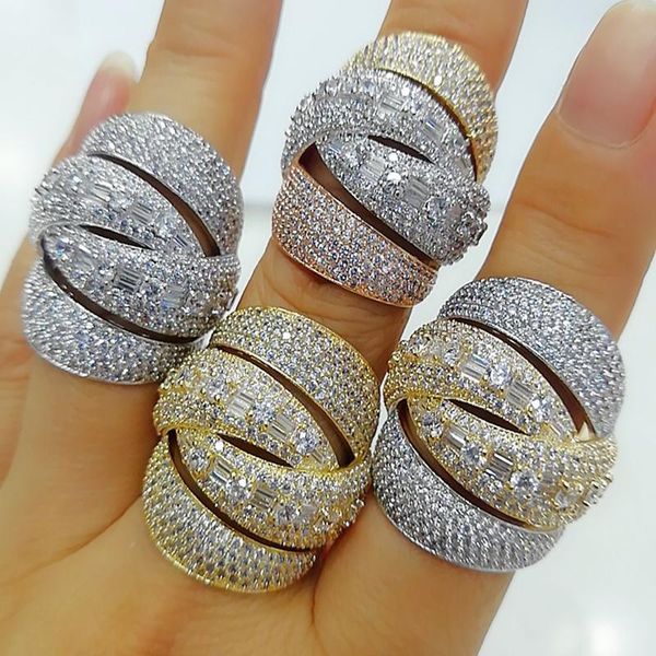 cluster rings godki luxury 4 layers twist bold with zirconia stones 2021 women engagement party jewelry high quality, Golden;silver
cluster rings godki luxury 4 layers twist bold with zirconia stones 2021 women engagement party jewelry high quality, Golden;silver