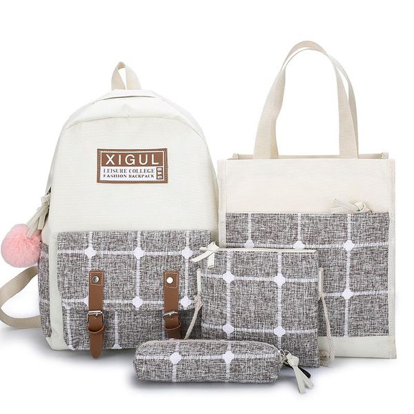 4pcs/set fashion backpack student school bag shoulder bag girl teenagers casual children travel rucksack cute printing bag56
4pcs/set fashion backpack student school bag shoulder bag girl teenagers casual children travel rucksack cute printing bag56
