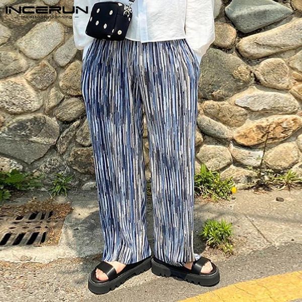 men pants joggers elastic waist fashion striped printed trousers men streetwear korean loose casual straight pants s-5xl incerun1, Black
men pants joggers elastic waist fashion striped printed trousers men streetwear korean loose casual straight pants s-5xl incerun1, Black