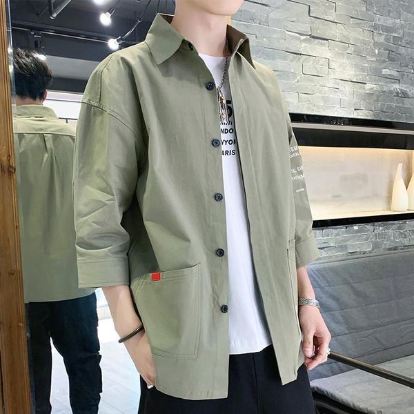 shirt men korean-style summer short-sleeved men clothing loose casual shirt1, White;black
shirt men korean-style summer short-sleeved men clothing loose casual shirt1, White;black