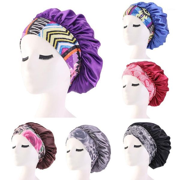 women satin night beauty salon sleep cap cover hair bonnet hat silk head wide elastic band for curly springy hair chemo cap1
women satin night beauty salon sleep cap cover hair bonnet hat silk head wide elastic band for curly springy hair chemo cap1