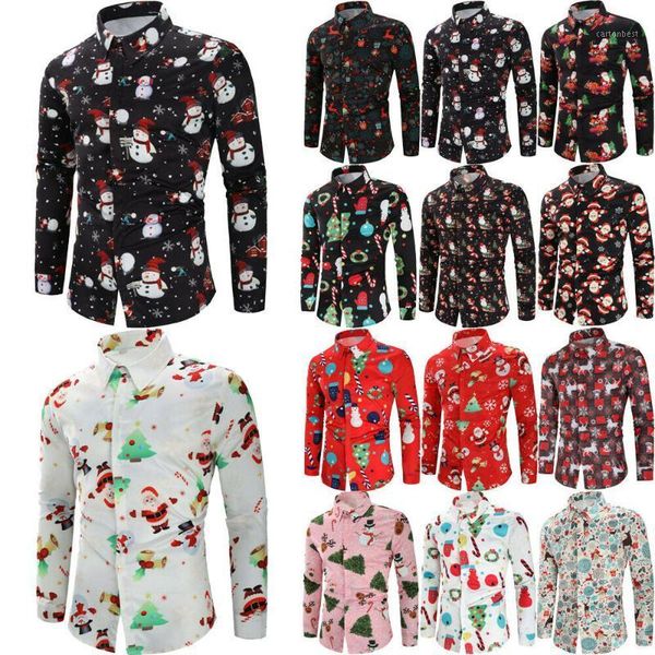 men's casual shirts 2021 men christmas clothes multi-styles print shirt male long sleeve turn-down collar slim fit xmas gift plus size1, White;black
men's casual shirts 2021 men christmas clothes multi-styles print shirt male long sleeve turn-down collar slim fit xmas gift plus size1, White;black