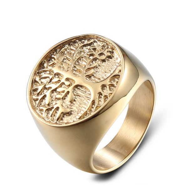 stainless steel men's gold rings exquisite carving to revive the stubborn trees of life exaggerate punk ring for men, Golden;silver
stainless steel men's gold rings exquisite carving to revive the stubborn trees of life exaggerate punk ring for men, Golden;silver