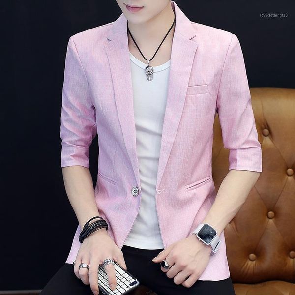 men's suits & blazers hoho 2021 men's summer thin three-quarter sleeve slim suit youth handsome solid color blazers1, White;black
men's suits & blazers hoho 2021 men's summer thin three-quarter sleeve slim suit youth handsome solid color blazers1, White;black
