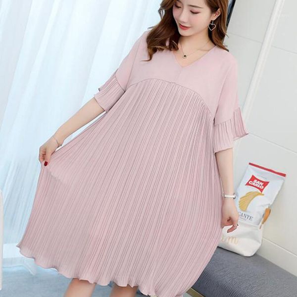 chiffon straight pleated dresses v-neck woman clothes ruffles cute maternity dresses clothes for pregnant women 2020 summer new1, White
chiffon straight pleated dresses v-neck woman clothes ruffles cute maternity dresses clothes for pregnant women 2020 summer new1, White