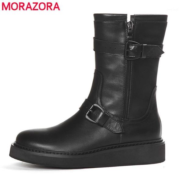 morazora 2021 new genuine leather boots women buckle punk womens motorcycle boots zip black autumn winter ankle female1
morazora 2021 new genuine leather boots women buckle punk womens motorcycle boots zip black autumn winter ankle female1