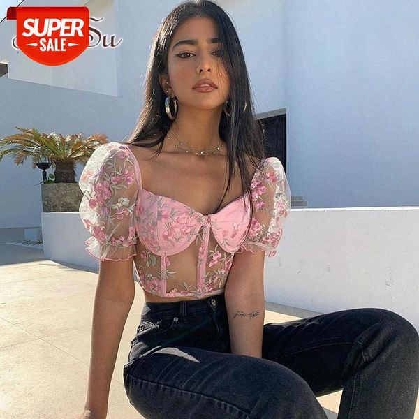 artsu floral bubble short sleeve backless women sheer mesh crop tees 2020 female shirts short asts21468 #lu5p, White
artsu floral bubble short sleeve backless women sheer mesh crop tees 2020 female shirts short asts21468 #lu5p, White