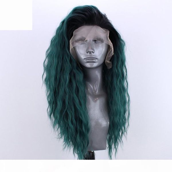 quinlux wigs synthetic lace front ombre green curly wigs for women natural hairline glueless heat fiber cosplay wig african hair, Black
quinlux wigs synthetic lace front ombre green curly wigs for women natural hairline glueless heat fiber cosplay wig african hair, Black