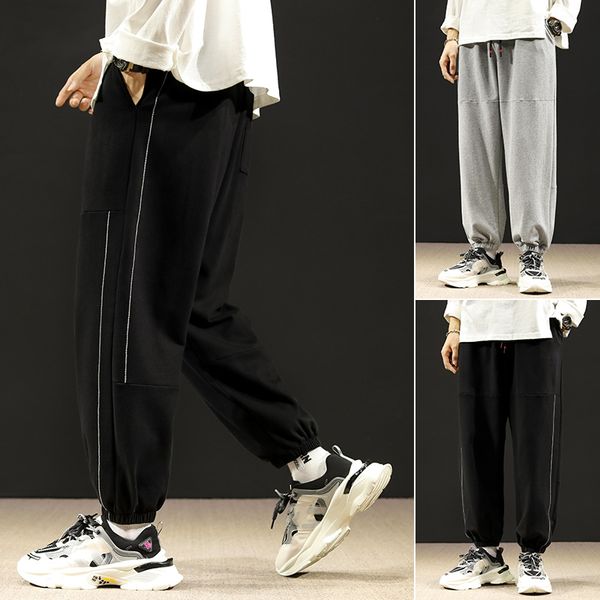 men's pants autumn men 's sports korean version fashion brand capri- loose beam feet sweatpants casual tooling, Black
men's pants autumn men 's sports korean version fashion brand capri- loose beam feet sweatpants casual tooling, Black