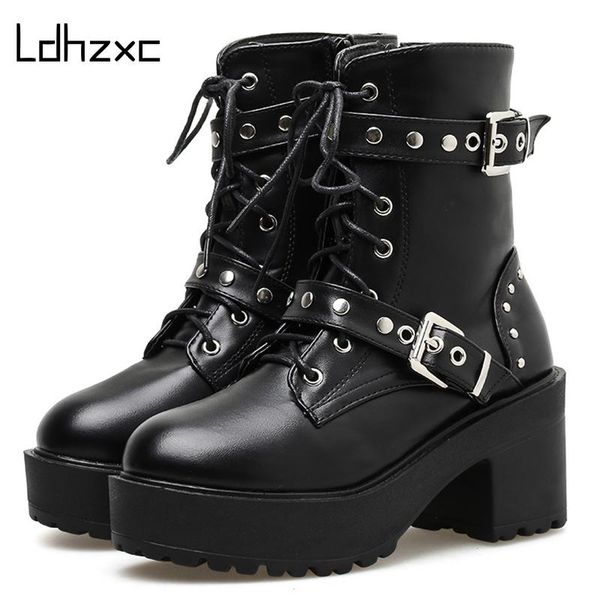 boots ldhzxc rivet autumn women platform black leather gothic punk style combat for mid heels comfortable
boots ldhzxc rivet autumn women platform black leather gothic punk style combat for mid heels comfortable
