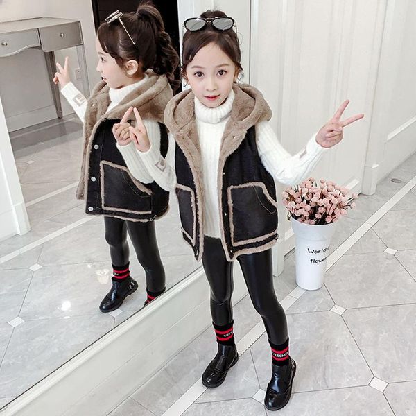 girls' denim vests autumn and winter children's vests plus velvet thicker western style girls cotton vest winter clothes, Camo
girls' denim vests autumn and winter children's vests plus velvet thicker western style girls cotton vest winter clothes, Camo