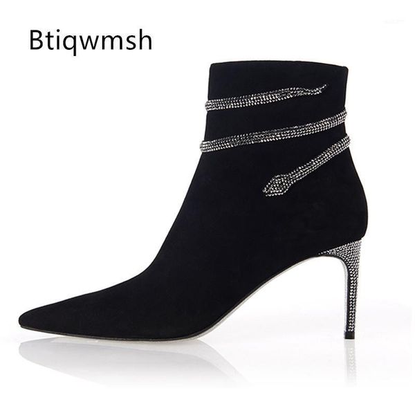 boots 2021 rhinestone snake strap ankle women pointed toe jewelled high heels shoes woman party shoes1, Black
boots 2021 rhinestone snake strap ankle women pointed toe jewelled high heels shoes woman party shoes1, Black