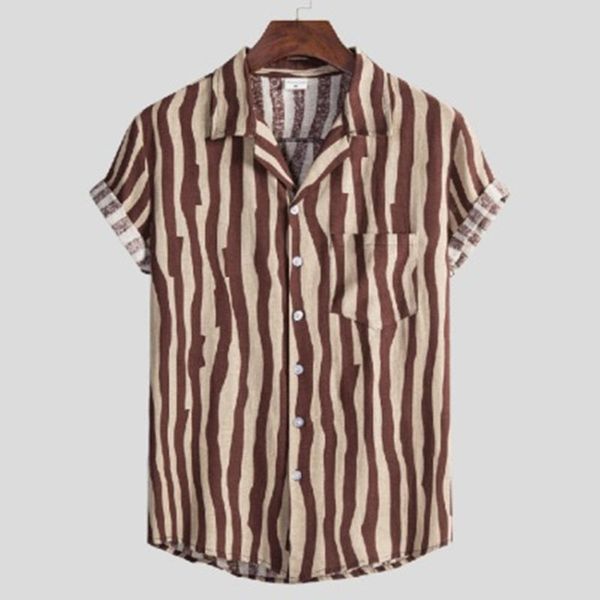 mens cotton linen stripe shirts fashion trend short sleeve cardigan lapel neck shirts spring male casual pocket single breasted homme, White;black
mens cotton linen stripe shirts fashion trend short sleeve cardigan lapel neck shirts spring male casual pocket single breasted homme, White;black