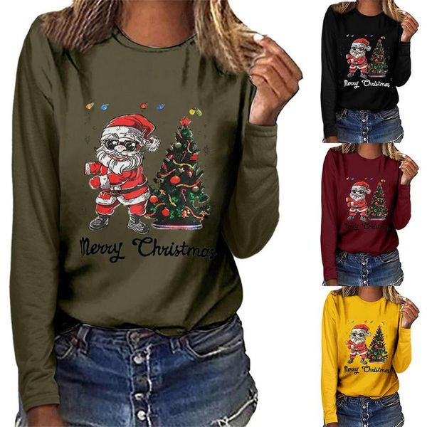 women's blouses & shirts women blouse dames christmas printed casual long sleeve o-neck shirt pullover corset for, White
women's blouses & shirts women blouse dames christmas printed casual long sleeve o-neck shirt pullover corset for, White