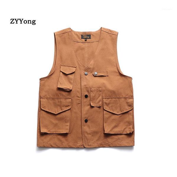 cotton cargo vest men fashion casual multi-pocket pgraphy sleeveless jacket streetwear loose gilet coat waistcoats clothing1, Black;white
cotton cargo vest men fashion casual multi-pocket pgraphy sleeveless jacket streetwear loose gilet coat waistcoats clothing1, Black;white
