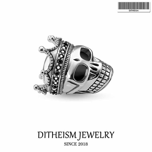 diy beads skull king bead 5mm hole2018 fashion 925 sterling silver jewelry punk gift for women men boy fit bracelets necklace wmtwpz, Bronze;silver
diy beads skull king bead 5mm hole2018 fashion 925 sterling silver jewelry punk gift for women men boy fit bracelets necklace wmtwpz, Bronze;silver