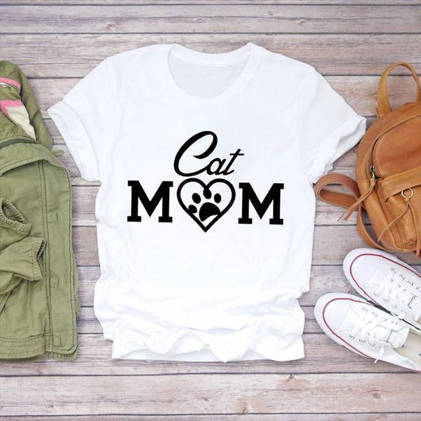 women printing cartoon cat mom pet kawaii style 90s ladies print lady t shirts womens graphic t shirt female tee shirt, White
women printing cartoon cat mom pet kawaii style 90s ladies print lady t shirts womens graphic t shirt female tee shirt, White