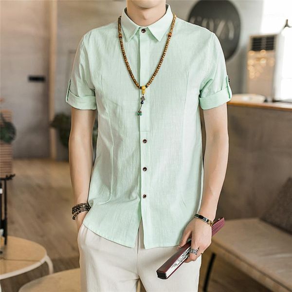men's casual shirts ffxzsj brand sinicism mens cotton linen solid man summer half sleeve male 2021 chinese style casual1, White;black
men's casual shirts ffxzsj brand sinicism mens cotton linen solid man summer half sleeve male 2021 chinese style casual1, White;black