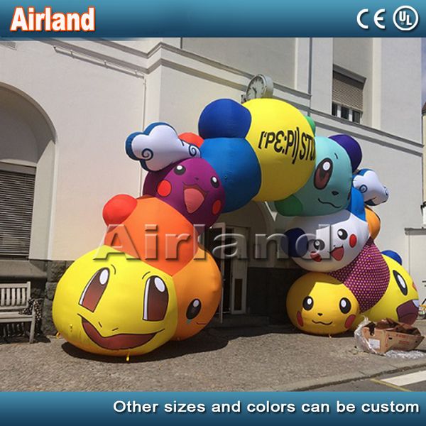 customize cute inflatable arches. various cartoon stacked inflatable archeway are used for playground activity entrance decoration
customize cute inflatable arches. various cartoon stacked inflatable archeway are used for playground activity entrance decoration