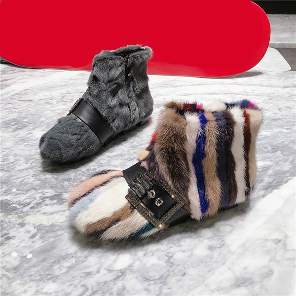 deat 2020 new spring autumn fashion casual solid wool fur diamond belt buckle big cotton cotton short boots women sf714, Black
deat 2020 new spring autumn fashion casual solid wool fur diamond belt buckle big cotton cotton short boots women sf714, Black