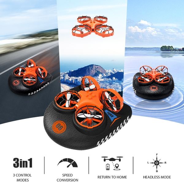 3-in-1 epp flying air boat land driving mode detachable one key return rc drone quadcopter rtf
3-in-1 epp flying air boat land driving mode detachable one key return rc drone quadcopter rtf