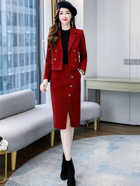 woolen office fall ladies skirts elegant blazer set 2 piece set women high waist skirt tweed ropa de mujer formal suits eh50sk, White
woolen office fall ladies skirts elegant blazer set 2 piece set women high waist skirt tweed ropa de mujer formal suits eh50sk, White