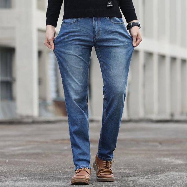 men's jeans classic direct stretch dark blue business casual denim pants slim straight long trousers gentleman cowboys 40 kg-872
men's jeans classic direct stretch dark blue business casual denim pants slim straight long trousers gentleman cowboys 40 kg-872