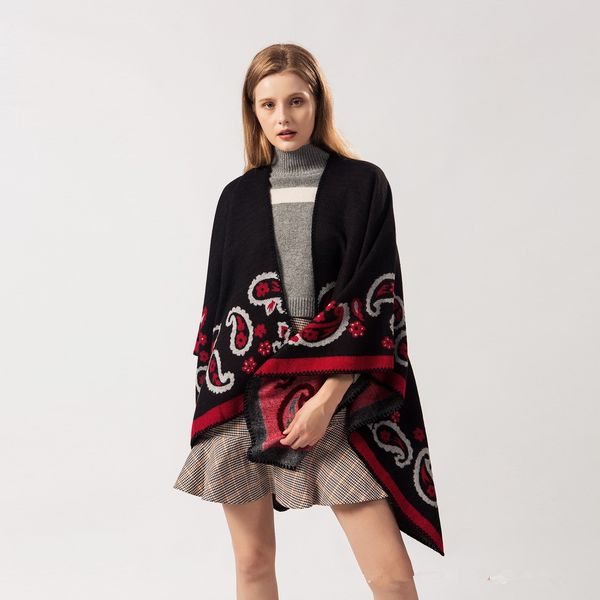 women's winter flower scarf striped small square thermal shawl cashmere split scarf air conditioning shawl cloak 2020 new design, Blue;gray
women's winter flower scarf striped small square thermal shawl cashmere split scarf air conditioning shawl cloak 2020 new design, Blue;gray