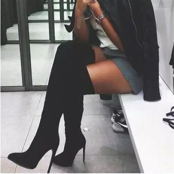 thigh high boots women pointed toe women's over the knee boots woman stretch fabric high heel ladies pump female party shoe1, Black
thigh high boots women pointed toe women's over the knee boots woman stretch fabric high heel ladies pump female party shoe1, Black