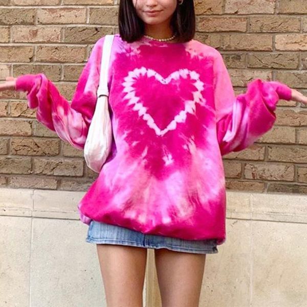 women tie dye heart printed graphic sweatshirt pullovers aesthetic oversize sweatshirt women loose autumn e girl streetwear, Black
women tie dye heart printed graphic sweatshirt pullovers aesthetic oversize sweatshirt women loose autumn e girl streetwear, Black