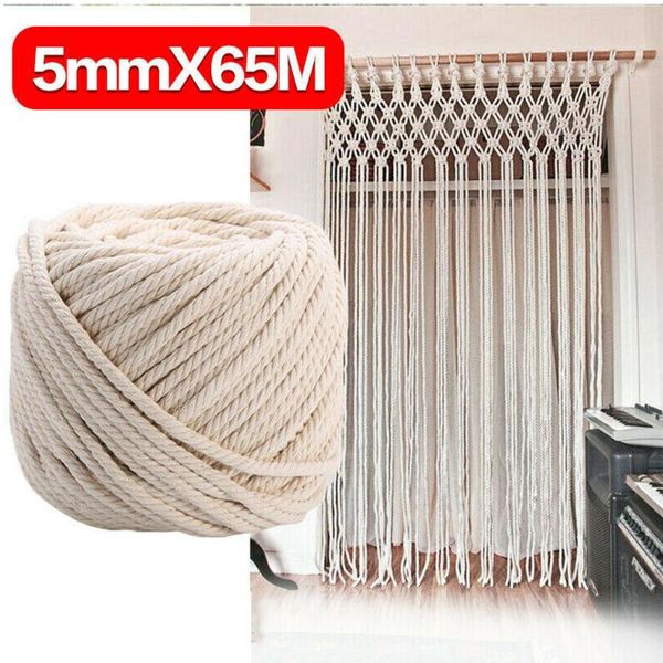 5mm artisan soft macrame string cotton rope unstained for home decor diy craft twisted cord handmade knitting natural beige, Black;white
5mm artisan soft macrame string cotton rope unstained for home decor diy craft twisted cord handmade knitting natural beige, Black;white