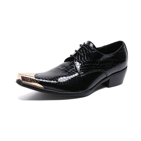 dress shoes patent leather high heel men black poited toe lace-up wedding mens leisure party trendy luxury size 37-46
dress shoes patent leather high heel men black poited toe lace-up wedding mens leisure party trendy luxury size 37-46
