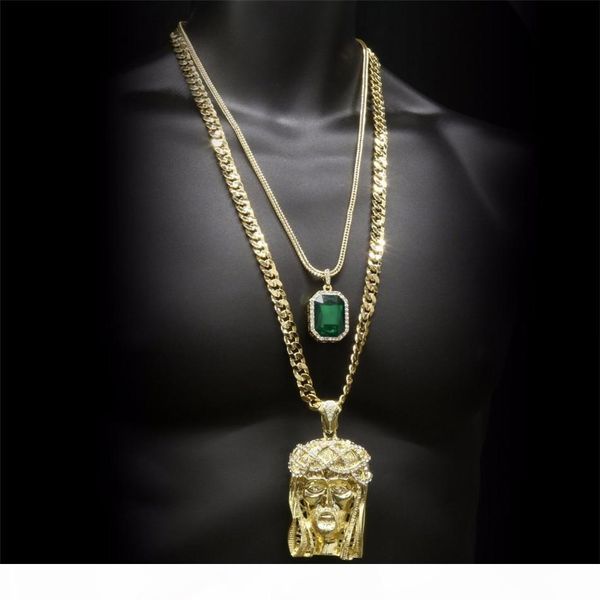 hip hop golden crowned jesus head pendant iced out square gem crystal necklace set cuban chain, Silver
hip hop golden crowned jesus head pendant iced out square gem crystal necklace set cuban chain, Silver