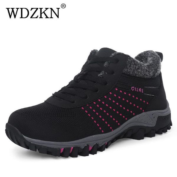 boots wdzkn 2021 winter warm shoes women ankle lace up round toe sneakers non-slip short plush snow botas mujer, Black
boots wdzkn 2021 winter warm shoes women ankle lace up round toe sneakers non-slip short plush snow botas mujer, Black
