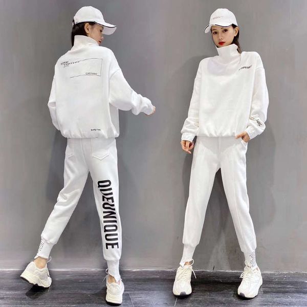 brand sportswear women's plush sweater suit 2020 new fashion two piece set, Gray
brand sportswear women's plush sweater suit 2020 new fashion two piece set, Gray